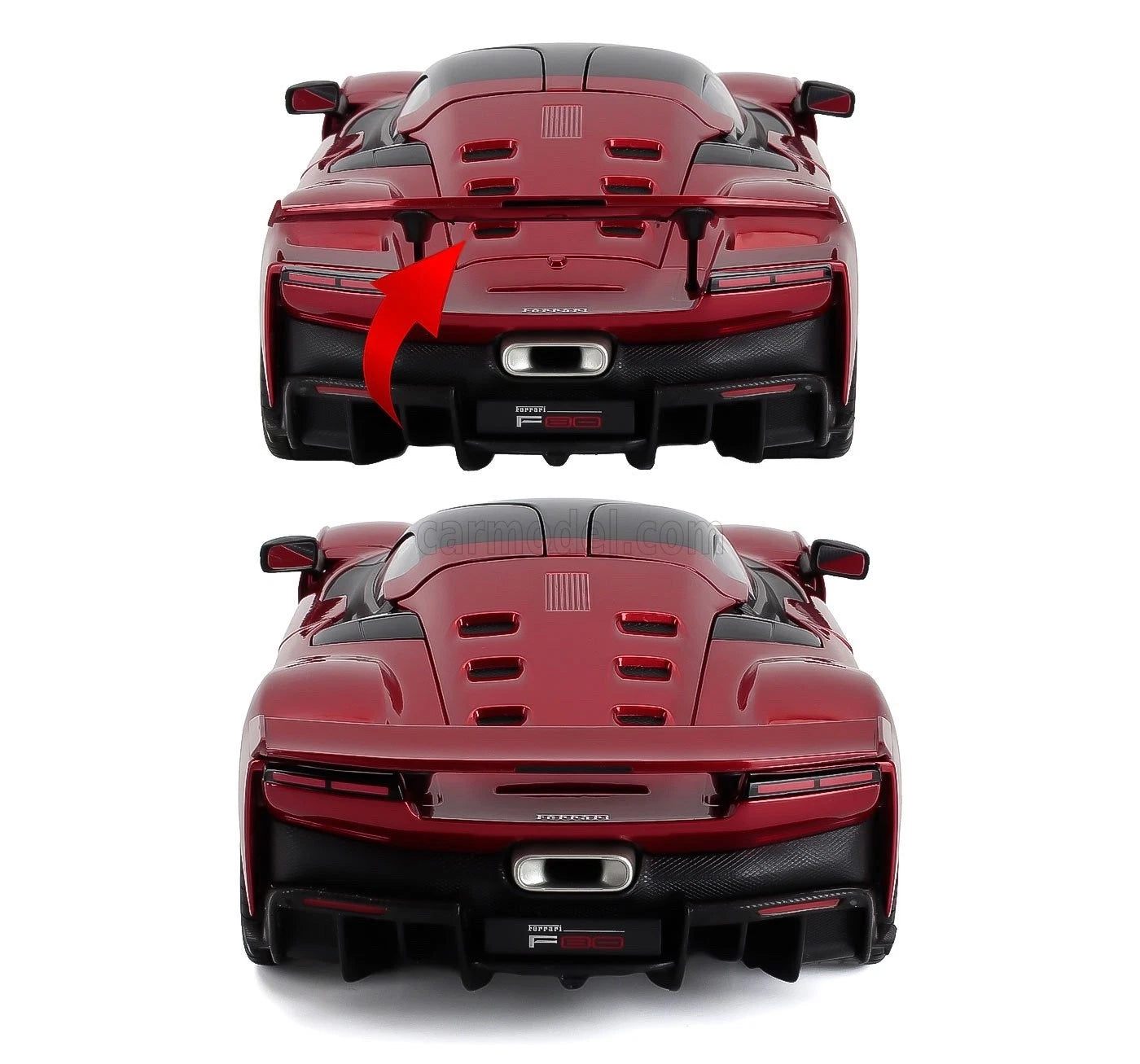 BURAGO 1/18-FERRARI - F80 2024 - SILVER BLACK WHEELS