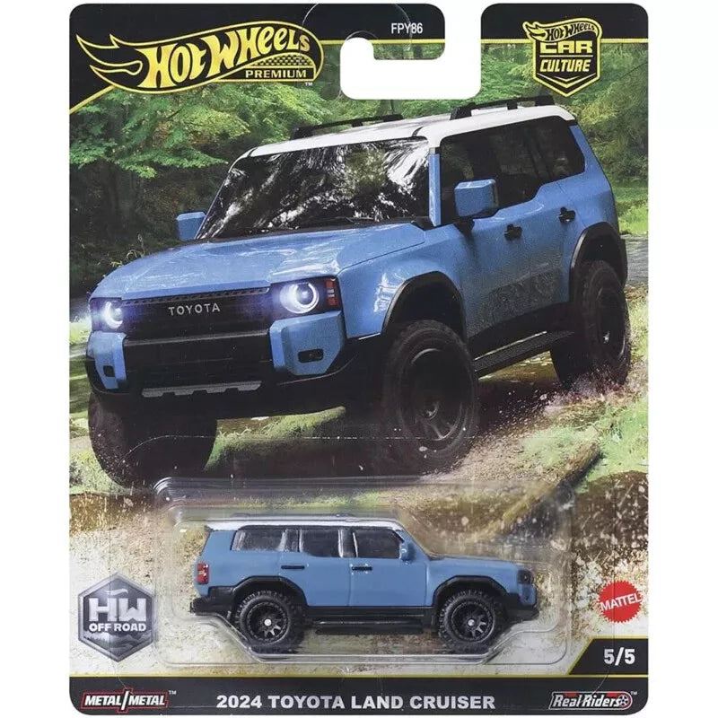 Hot Wheels Premium-Car Cultures 2025-HW OFF-ROAD SERIES, 2024 TOYOTA LAND CRUISER, 5/5. (JBK52)