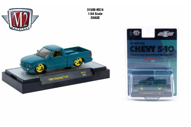 CHASE CARS M2 Machines- 1995 Chevrolet S10 Custom – Hobby Exclusive CHASE-31500-HS74