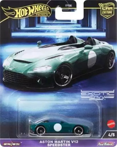 Hot Wheels Premium Car Culture Exotic Envy 2024, Aston Martin V12 Speedster, 4/5, (HKC78)