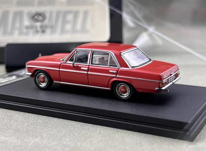 Maxwell Model 1:64-Mercedes-Benz 200 W114-Pearl Red MW640030