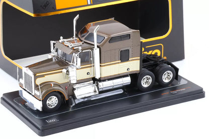 1990 Kenworth W900 Brown/Beige-(1:43)