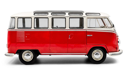 SOLIDO- VOLKSWAGEN Type 1 Samba 1962-Red (S1813402)