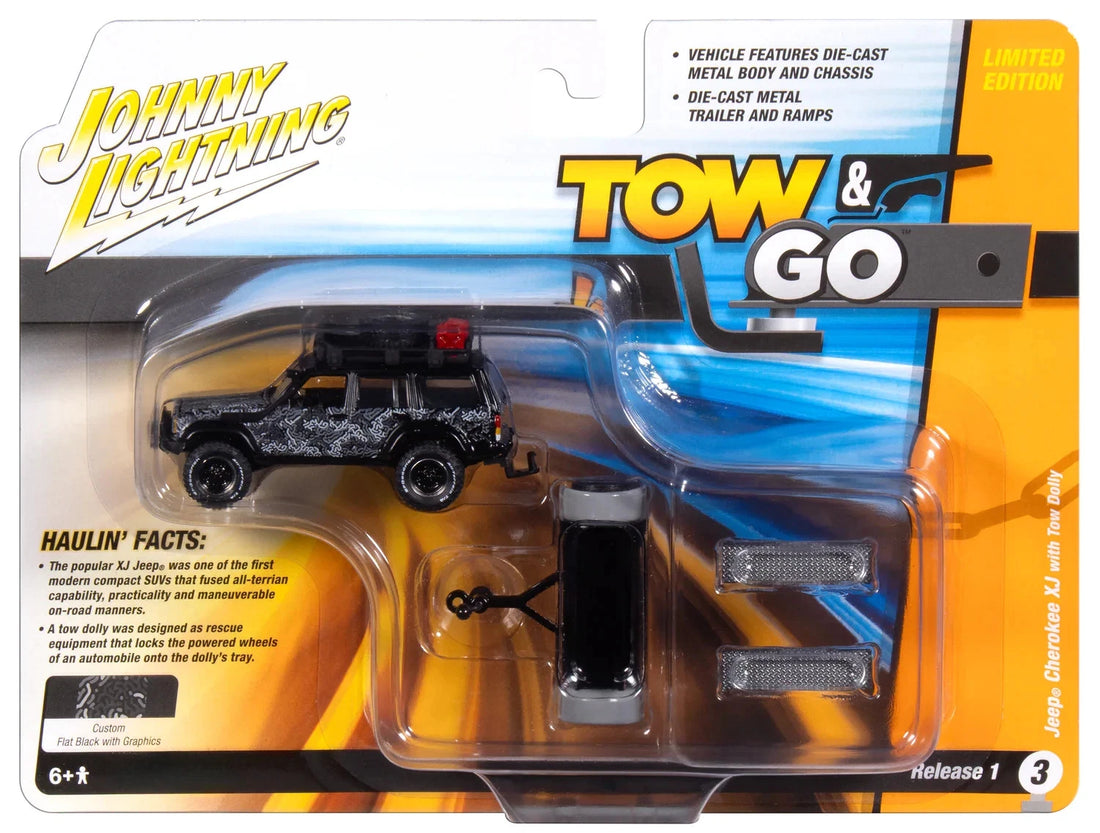Johnny Lightning-Jeep Cherokee XJ "Tow &amp; Go" Series JLBT022-3