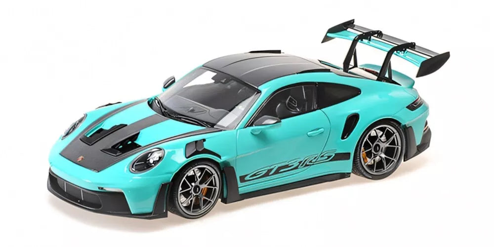 PORSCHE 911 (992) GT3RS GREEN DARK SILVER WHEELS 2024
