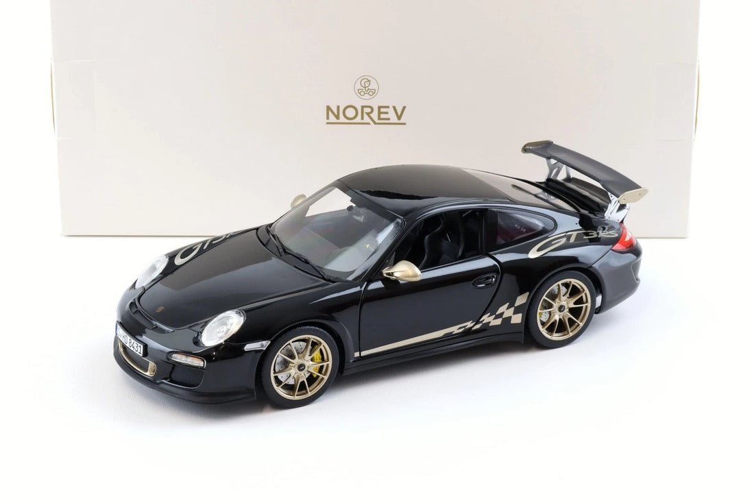 NOREV-Porsche 911 997.2 GT3 Rs Coupe 2009 Black/Gold  (187563)