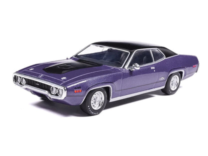 IXO Models 1:43 1971 Plymouth GTX Runner – Metallic Purple – CLC622N