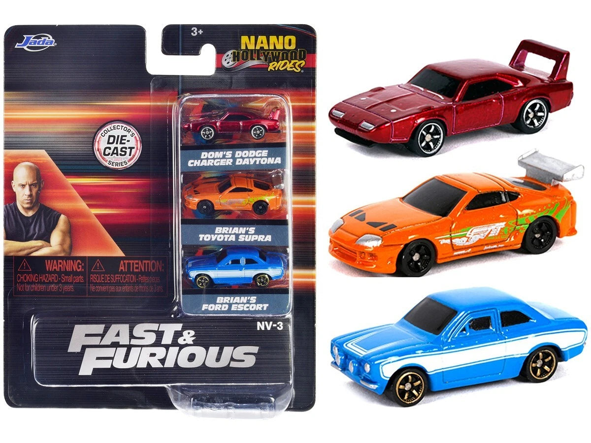 Fast &amp; Furious 2019 Set of 3 Hollywood Rides – Jada Nano (JD31124)