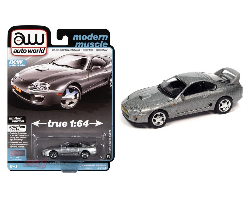 1997 Toyota Supra in Quicksilver 1/64