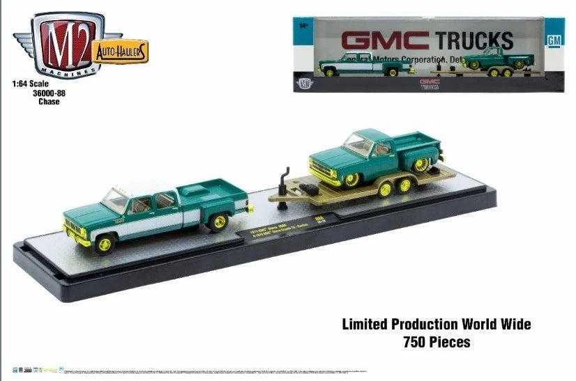 CHASE CARS-Chevy Truck and Trailer Duo (CHASE-36000-88C)
