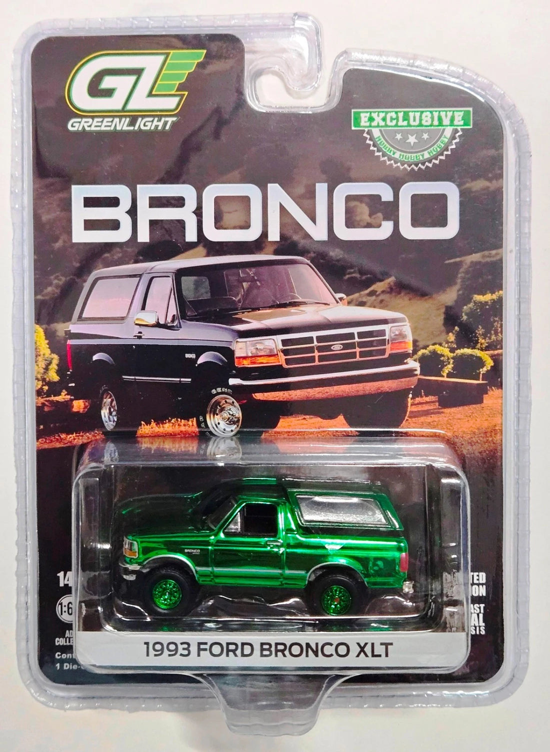 CHASE CAR 1993 Ford Bronco XLT – GreenLight Hobby Exclusive 1:64 – GL30452-CHASE