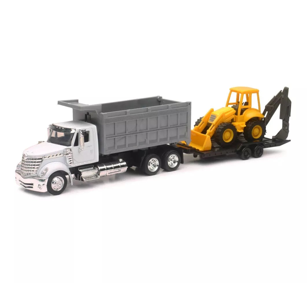 International Lonestar Dump Truck with Wheel Loader