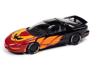 1993 Pontiac Firebird T/A Black avec flammes Red Firebird - Black with Flames - JLSF022-4A-4