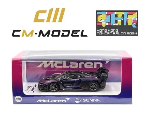 McLaren Senna GTR Purple Chameleon Metallic &quot;Hong Kong Toy Car Salon 2024&quot; (CM64-SENNAGTR-TOYCAR)
