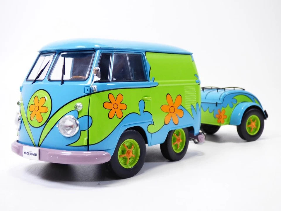 SOLIDO - Volkswagen Combi with trailer - "Flower Power"