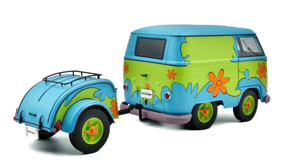 SOLIDO - Volkswagen Combi with trailer - "Flower Power"