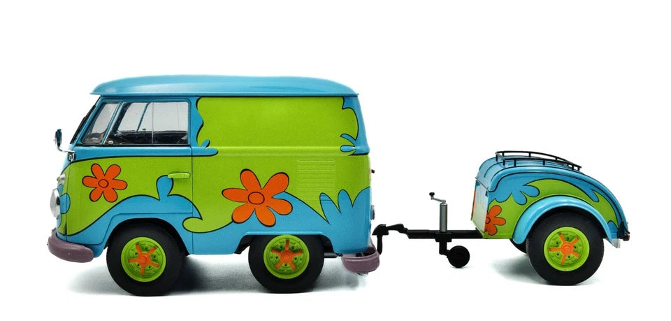 SOLIDO - Volkswagen Combi with trailer - "Flower Power"