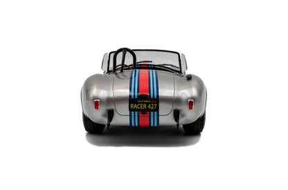 Solido 1:18 Shelby Cobra 427 MKII 1965 – Argent avec bandes rouges et bleues – S1804913