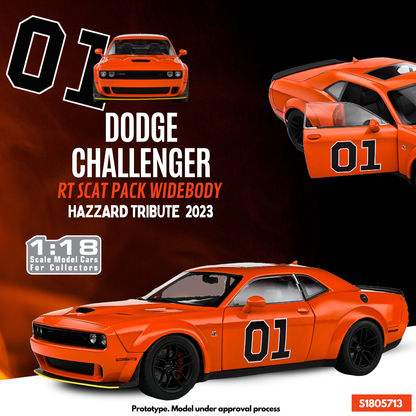 SOLIDO - 2023 Dodge Challenger R/T Scat Pack Widebody - "Hazzard Tribute"