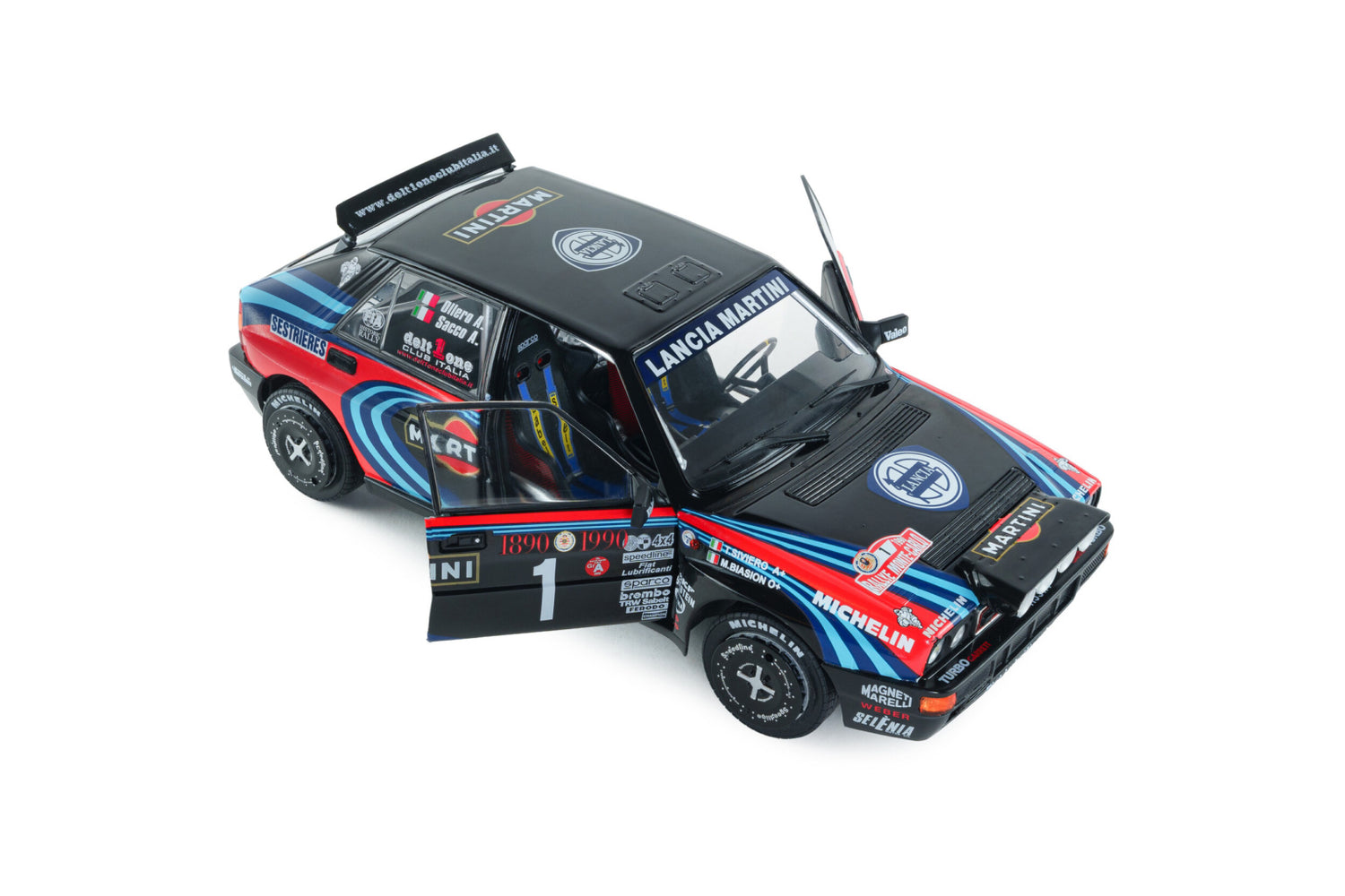 Solido 1:18 Lancia Delta HF Integrale Tribute to Biasion – Rallye Monte-Carlo 1990 