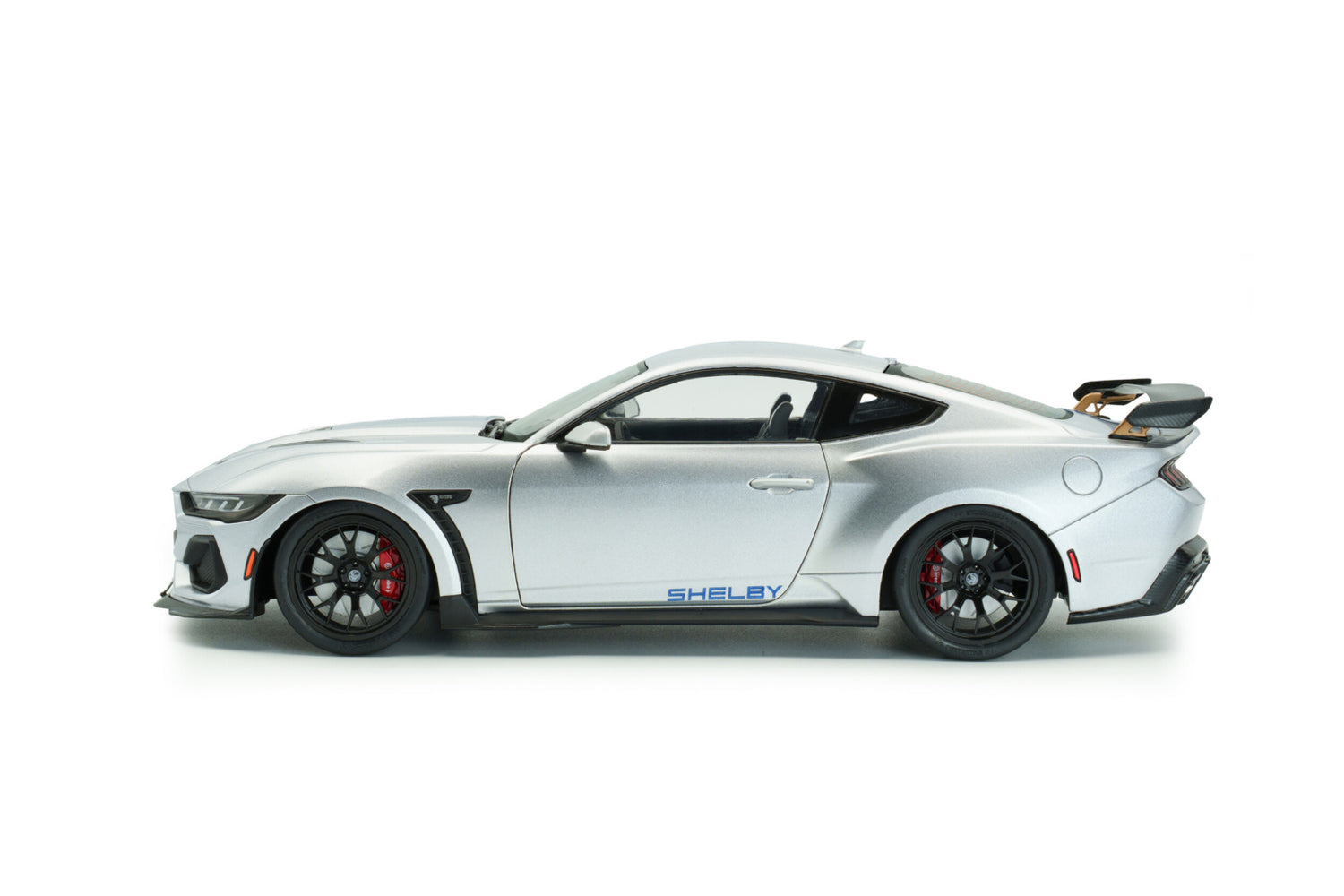Solido 1:18 2025 Shelby Mustang Super Snake – Grey with Blue Stripes – S1813803