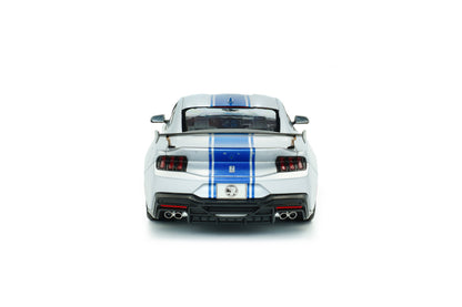 Solido 1:18 2025 Shelby Mustang Super Snake – Grey with Blue Stripes – S1813803