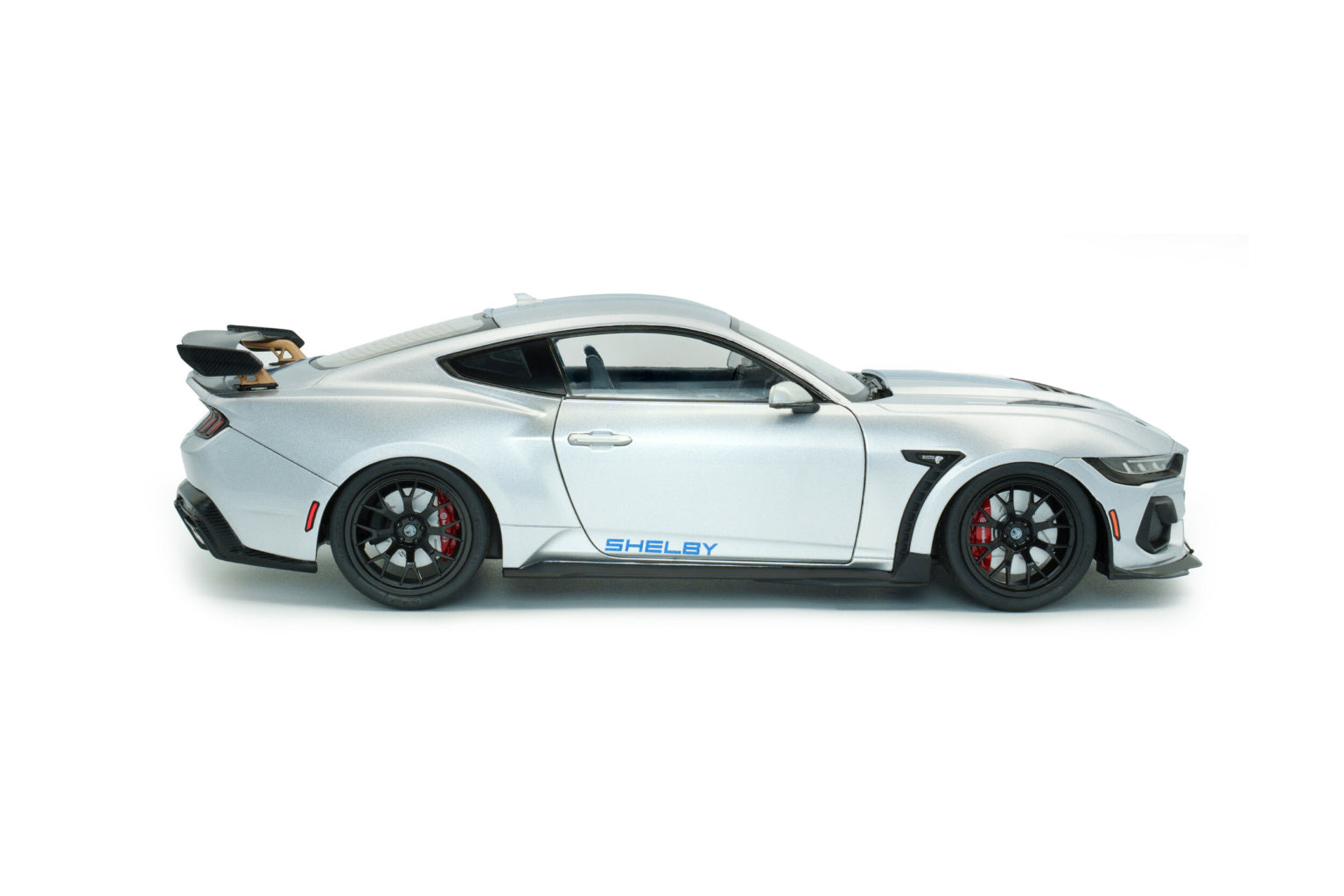 Solido 1:18 2025 Shelby Mustang Super Snake – Grey with Blue Stripes – S1813803