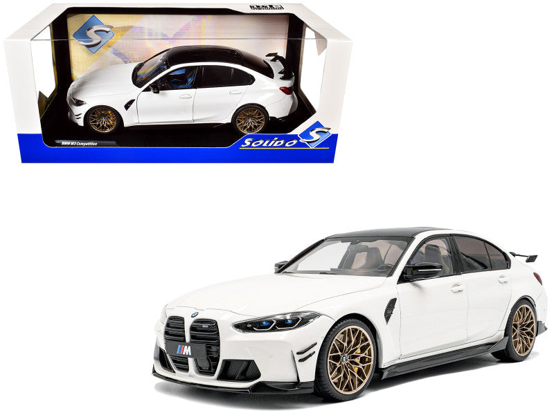 SOLIDO - 2024 BMW M3 Competition Alpine White with Carbon Top - S1814301