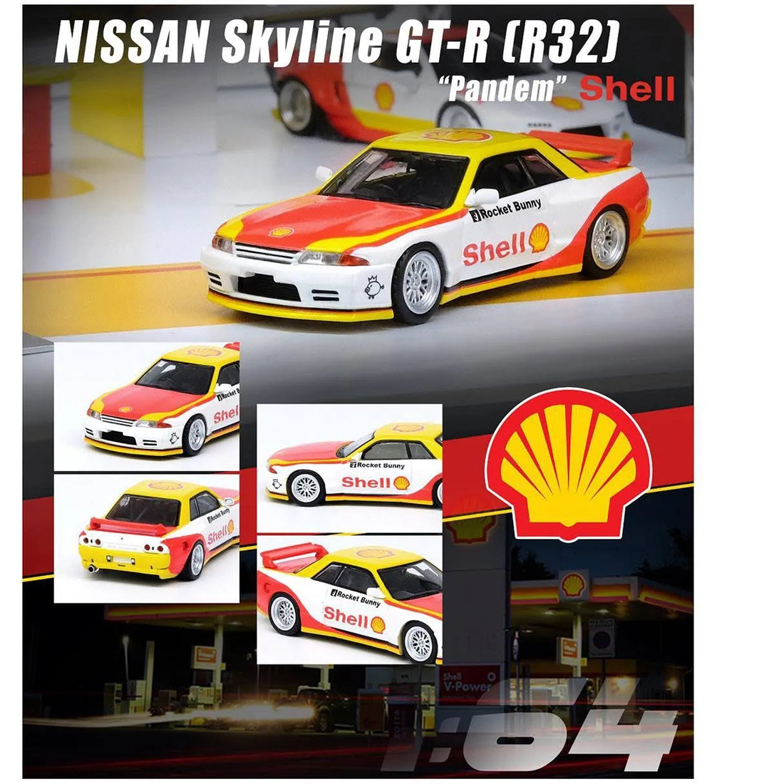NISSAN SKYLINE GT-R (R32) PANDEM ROCKET BUNNY "SHELL"