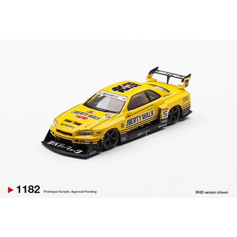 (PRE-ORDER 2026) Mini GT-Nissan LB-ER34 Super Silhouette SKYLINE Sport Yellow MGT01182-BL