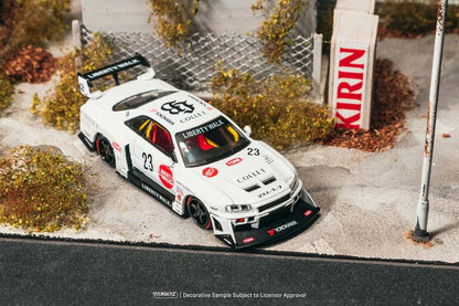 (PRE-ORDER 2026) Tarmac Works 1:64 LB-ER34 Super Silhouette Skyline White – Hobby64 (T64-104-WH)
