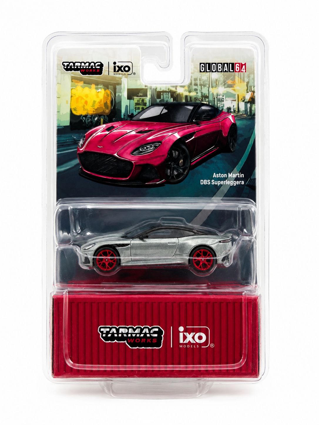 CHASE CAR Aston Martin DBS Superleggera – Tarmac Works 1:64 (T64G-004-RE-CHASE)