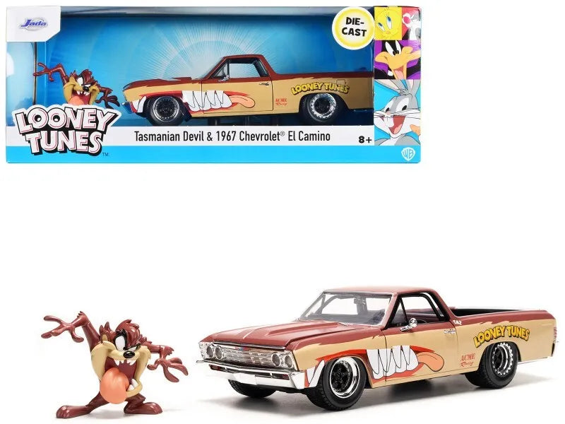 Chevrolet El Camino 1967 and Tasmanian Figure "Looney Tunes"