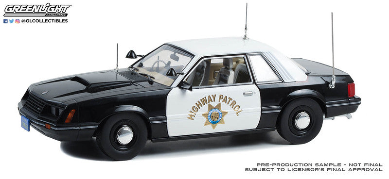 ミニカー　1/18 1982 Ford Mustang SSP - California Highway Patrol [13600] 1/18 Greenlight 1982 Ford Mustang SSP California Highway