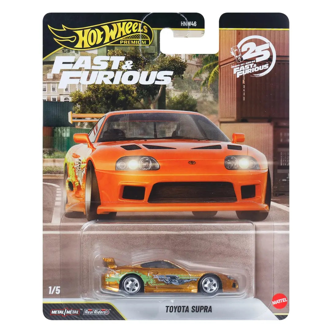 CHASE CAR 1/5 Hot Wheels Premium 1:64 Toyota Supra – Fast &amp; Furious 2026 JHW78