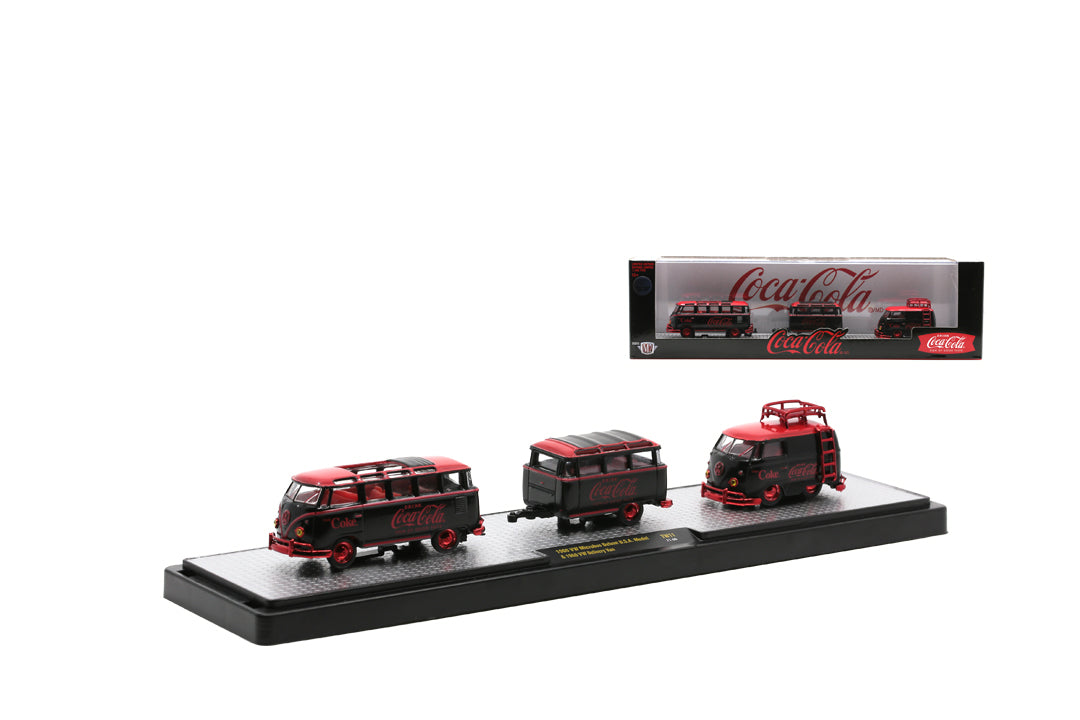 Chase Cars-Coca-Cola 1960 VW Microbus Deluxe USA Model &amp; 1960 VW Delivery Van