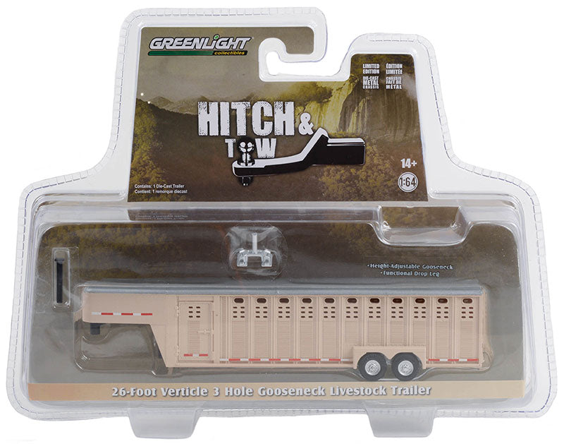 26ft Vertical Three Hole Livestock Gooseneck Trailer (GL30420)