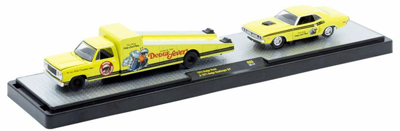 (M2 Machines-Auto-Haulers Release 88)-Dodge Fever Hauler and Drag Car 36000-88A