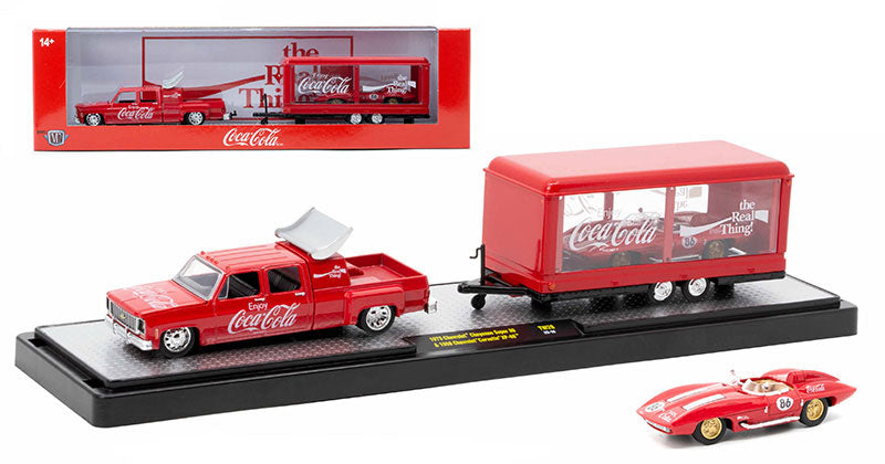 "Coca-Cola" 1973 Chevrolet Cheyenne Super and 1959 Chevrolet Corvette XP-86