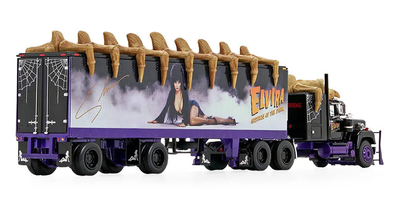 Elvira Mistress of the Dark - Mack Super-Liner with 60" Flattop Sleeper and 40&