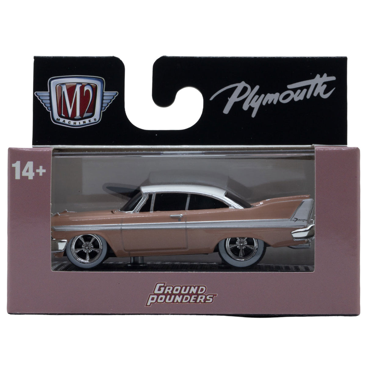 M2 Machines 1:64 1958 Plymouth Fury – Ground Pounders Release 34 – 82161-34-D