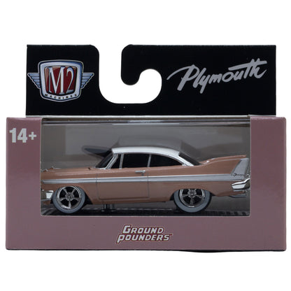 M2 Machines 1:64 1958 Plymouth Fury – Ground Pounders Release 34 – 82161-34-D