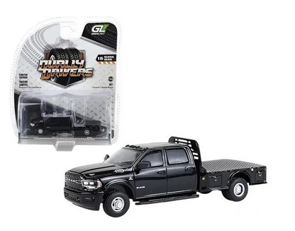 2023 Ram 3500 Dually Flatbed Pickup Truck in Black GL46160-F