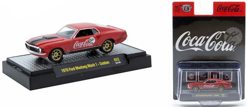Coca-Cola - 1970 Ford Mustang Mach 1 Custom -M2 Machines