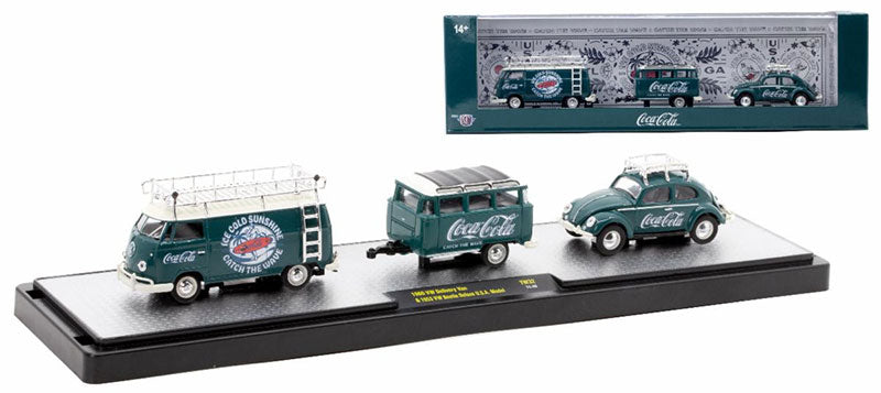 Coca-Cola - 1960 Volkswagen Delivery Van and 1953 Volkswagen Beetle Deluxe USA Model - Auto-Haulers