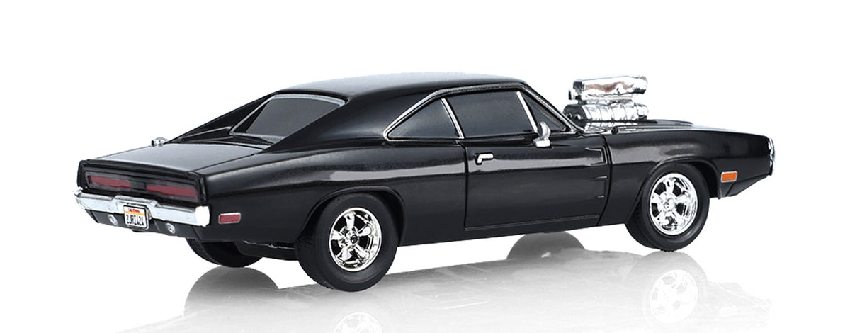 (PRE-ORDER 2027) GreenLight GL Motion 1:64 Dodge Charger 1970 noir de Dom – Fast &amp; Furious – Voiture télécommandée avec télécommande – GLM-INT-612002
