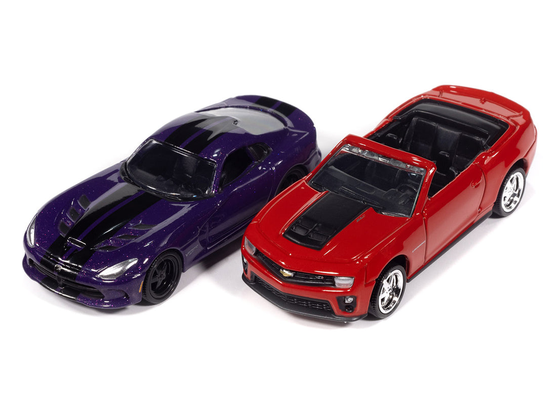Duo Pack Chevrolet Camaro ZL1 2013 et Dodge Viper GTC 2017 – Auto World 1:64 – AW2PK008-A-2