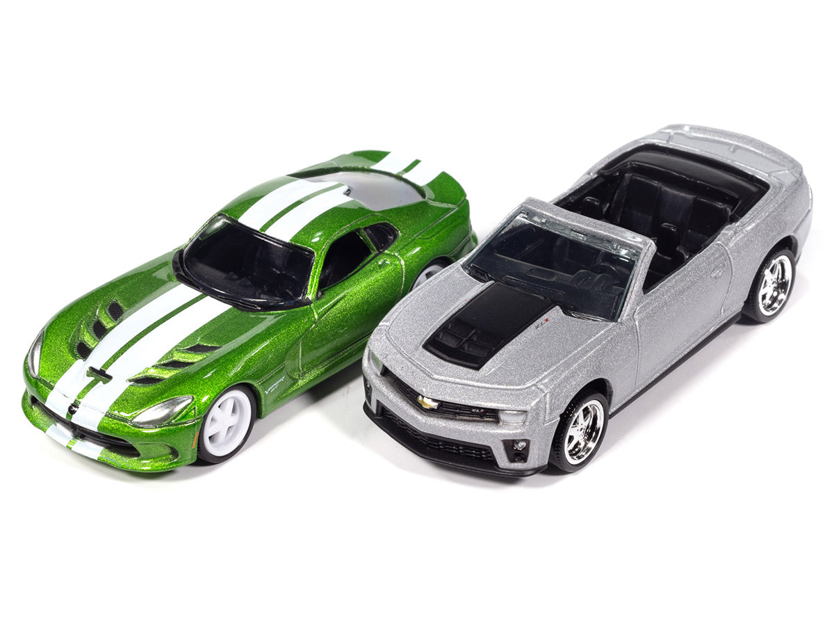 Duo Pack 2013 Chevrolet Camaro ZL1 &amp; 2017 Dodge Viper GTC – Auto World 1:64 – AW2PK008-B-2