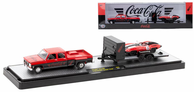 Coca-Cola - 1973 GMC Sierra 3500 and 1959 Chevrolet Corvette XP-86 - Auto-Haulers