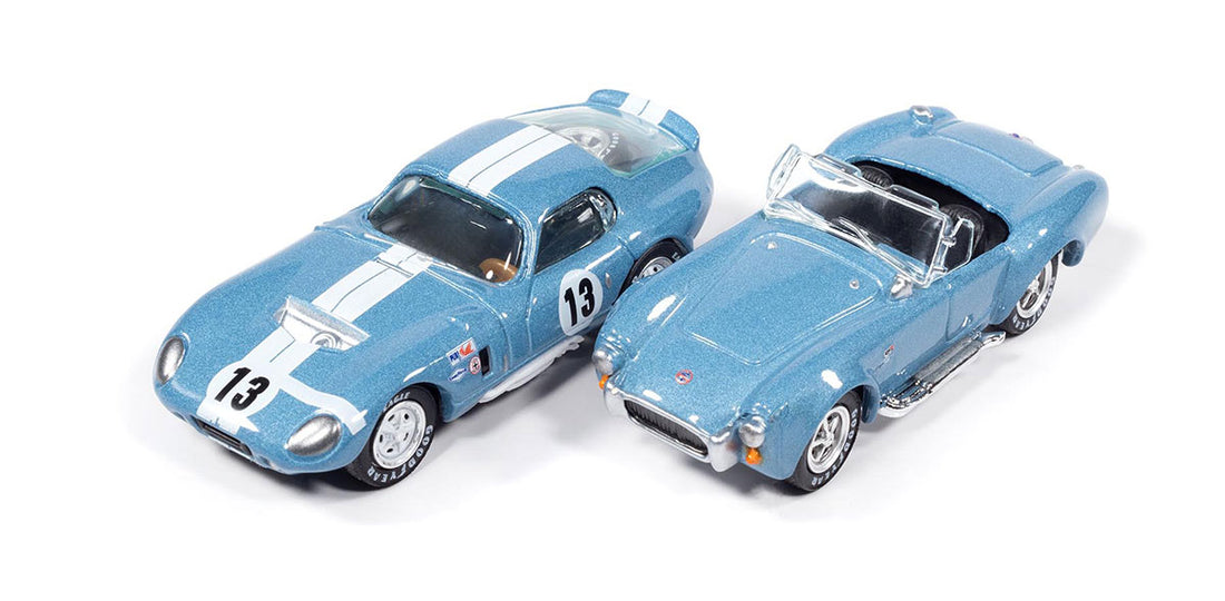 1966 Shelby Cobra 427 &amp; Shelby Cobra Daytona CSX2299 – Johnny Lightning Twin Pack 1:64 – JLPK024SHELBYB